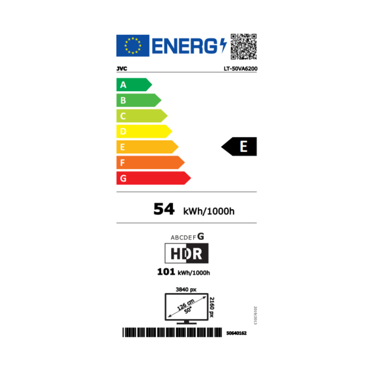 JVC smart 4K TV 50"