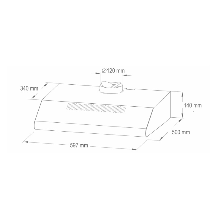 Aspirator HURRICANE crni 200W