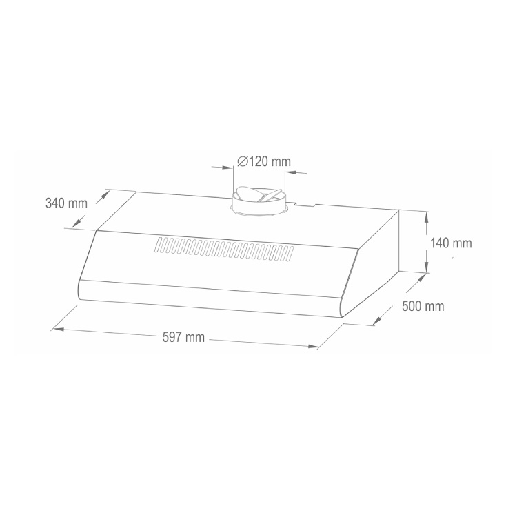 Aspirator HURRICANE beli 200W