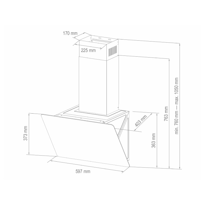 Aspirator CYCLONE crni 105W