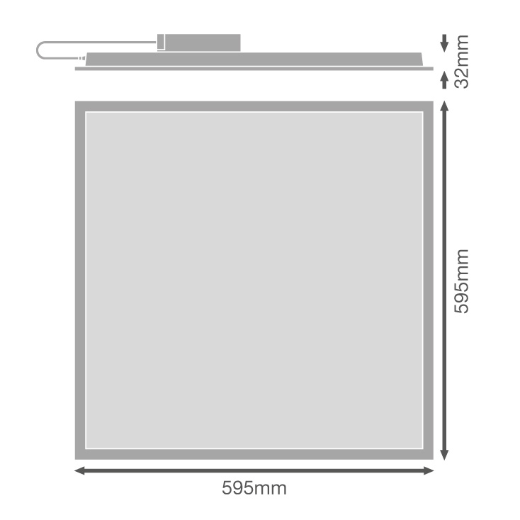 LED panel 36W dnevno svetlo LEDVANCE slika 4