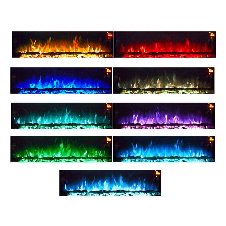 PROSTO elekt. 50" 2u1 multikol. kamin 2000W outlet slika 2