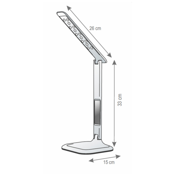 Stona LED lampa sa satom