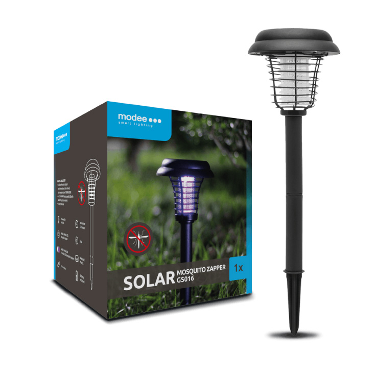 Solarna baštenska lampa sa elek. zamkom za komarce