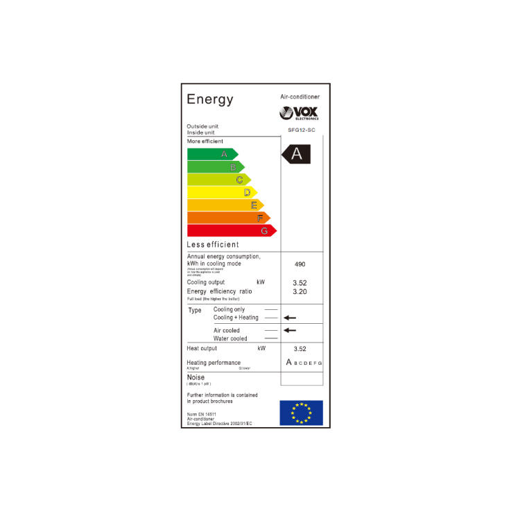 Klima uređaj VOX SFG12-SC