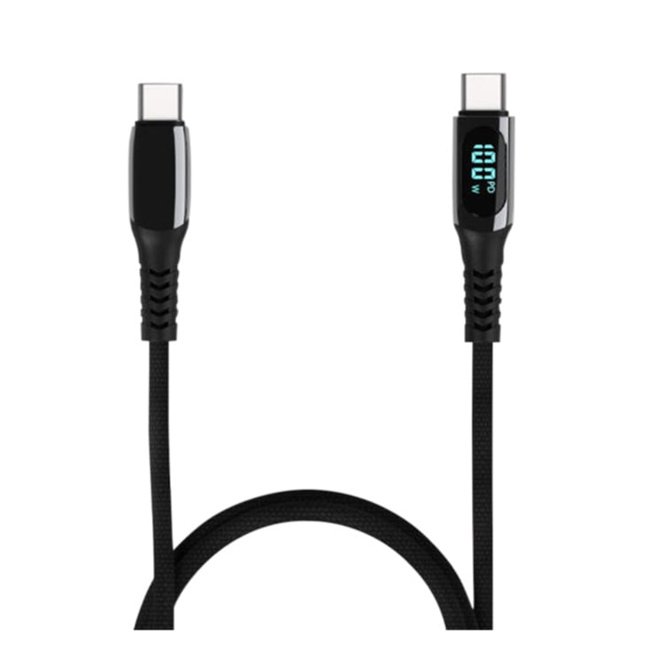 USB kabel LEMI 100W, Digital Display, pleteni slika 1