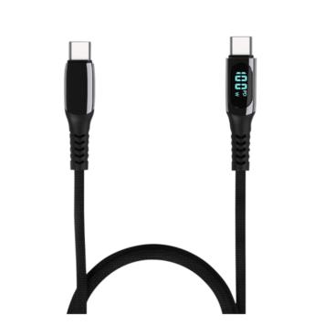USB kabel LEMI 100W Digital Disp. pleteni najlon