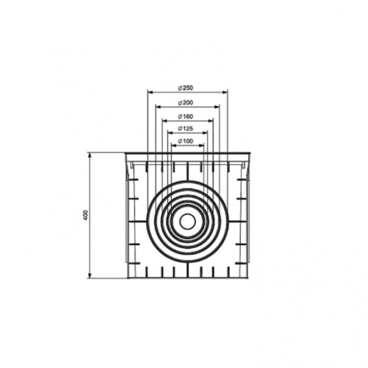 Podna razvodna kutija 400x400x400mm slika 3
