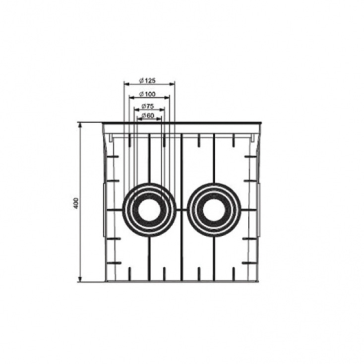Podna razvodna kutija 400x400x400mm slika 4