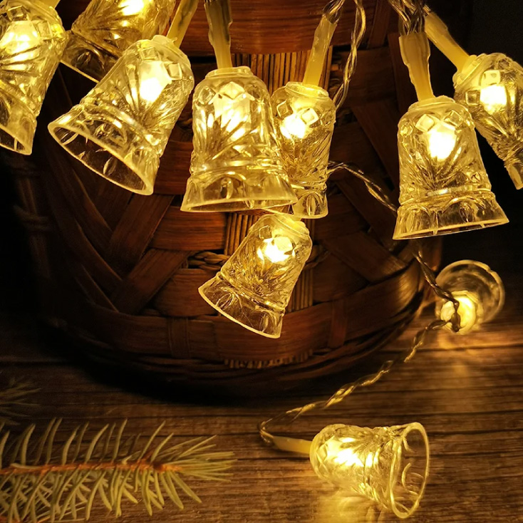 Lampice za jelku sa 50 toplo belih LED dioda slika 1