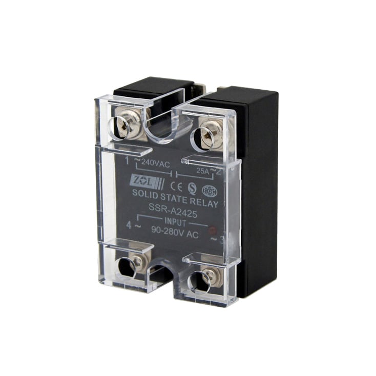 Solid state relej 1xF, 25A/240Vac, Uctr=90~280Vac slika 1