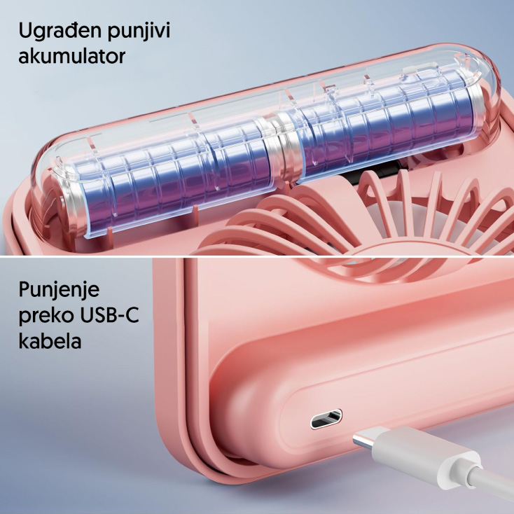 Stoni USB mini ventilator sa displejem slika 4