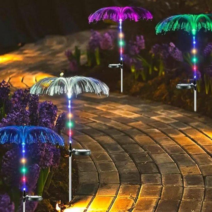 Solarna baštenska lampa "meduza" 2 kom. slika 2