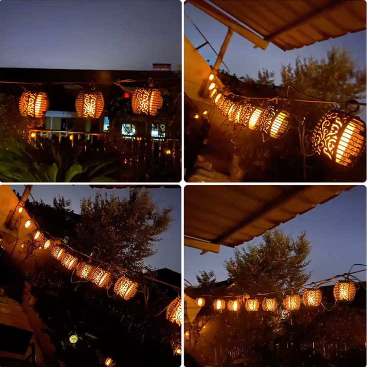 Solarni LED niz 2 m, 10 lampiona slika 2