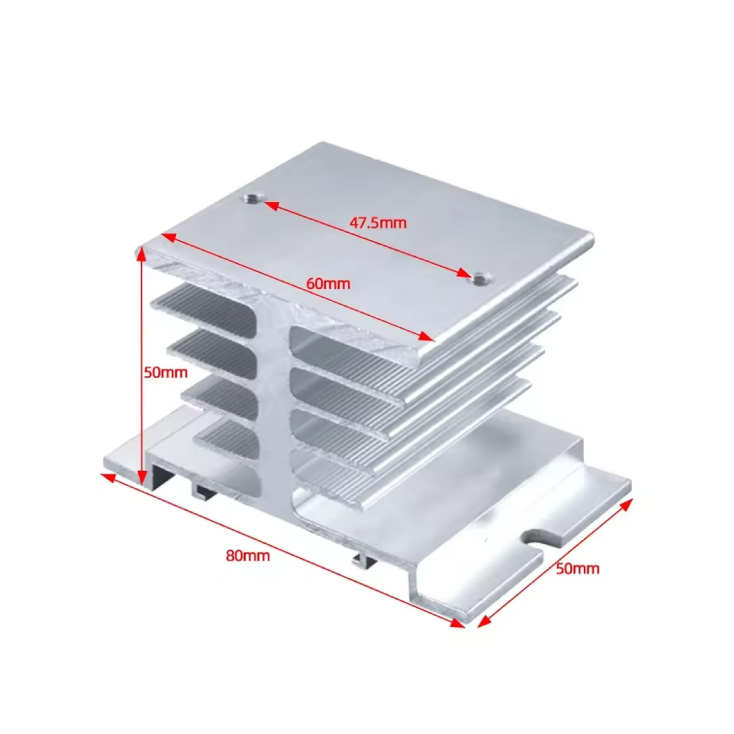 Aluminijumski hladnjak za SSR releje slika 4