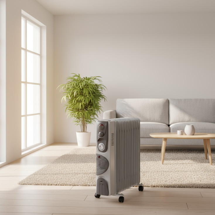 PROSTO uljani radijator 11 rebara sa ventilatorom slika 2