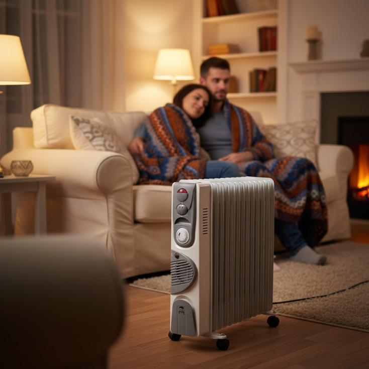 PROSTO uljani radijator 13 rebara sa ventilatorom slika 2