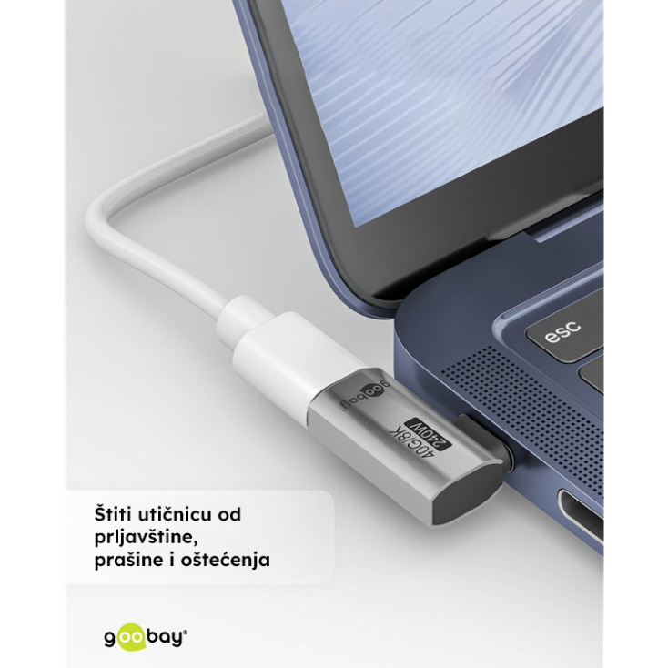 Ugaoni USB-C adapter slika 2