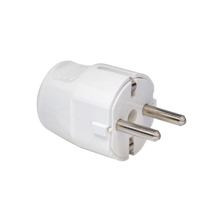 Dvopolni utikač termoplas. ravni 16A 250V 2P+1 slika 1