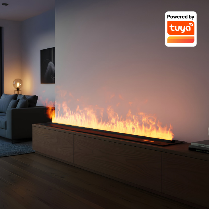 Dekorativni el. kamin sa vodenom parom, 1500mm slika 1