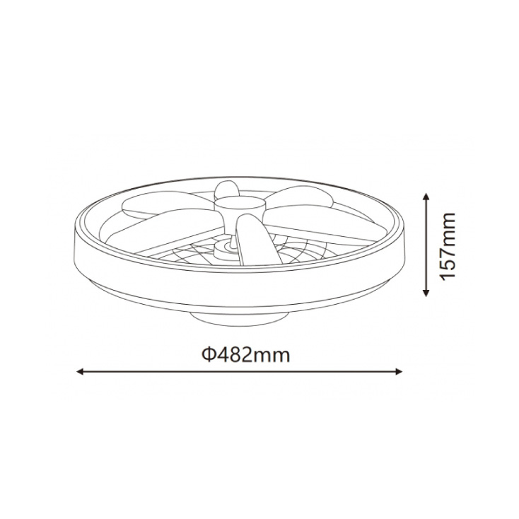 LED plafonjera sa ventilatorom slika 2