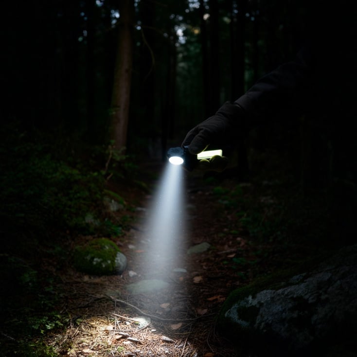 Punjiva LED baterijska lampa 3W XPE LED slika 4