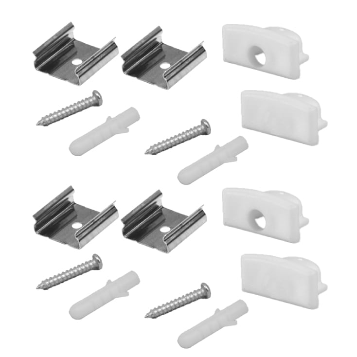 Set aluminijumski profil za LED trake 2m 17.4x7 slika 2