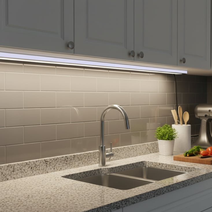 Set aluminijumski profil za LED trake 2m 17.4x7 slika 3