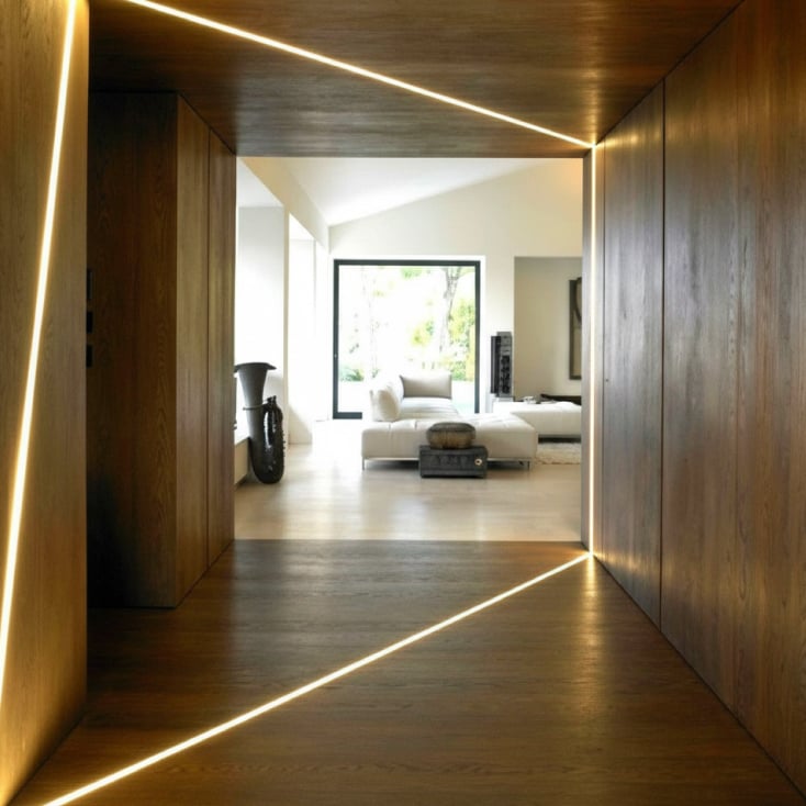 Set aluminijumski profil za LED trake 1m 24.7x7 slika 3