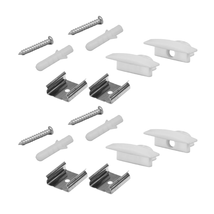 Set aluminijumski profil za LED trake 2m 24.7x7 slika 2