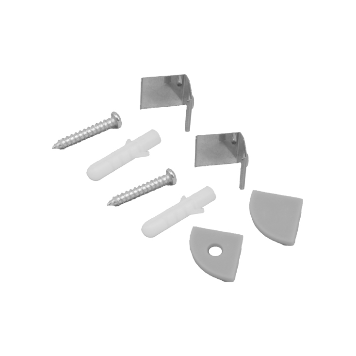 Set aluminijumski profil za LED trake 1m 15.8x15.8 slika 2