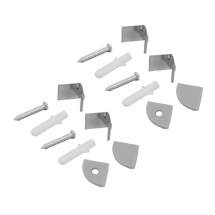 Set aluminijumski profil za LED trake 2m 15.8x15.8 slika 2