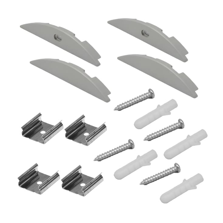 Set aluminijumski profil za LED trake 2m 52x7.8 slika 2