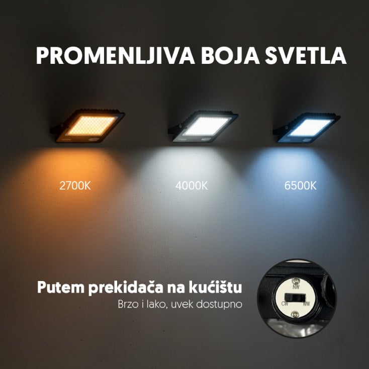 PROSTO LED reflektor 50W promenljiva boja svetla slika 4