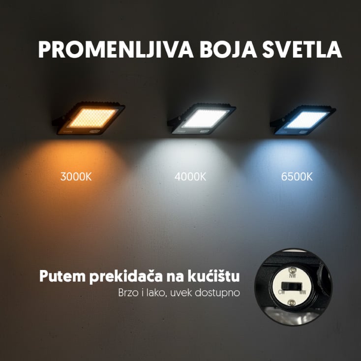 PROSTO LED reflektor 100W promenljiva boja svetla slika 4