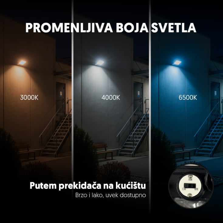 PROSTO LED reflektor 200W promenljiva boja svetla slika 4