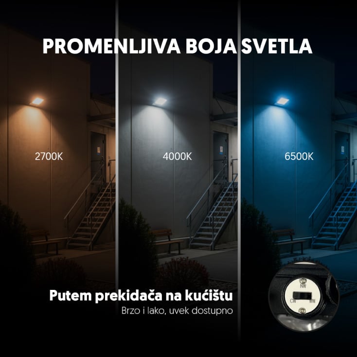 PROSTO LED reflektor 200W promenljiva boja svetla slika 4