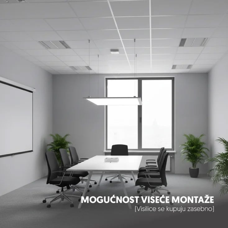 LED panel 48W, 100lm/W, 6500K, 595x595 slika 4