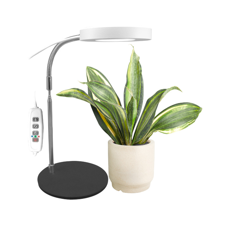 Jednostruka lampa za biljke 8W sa postoljem slika 1