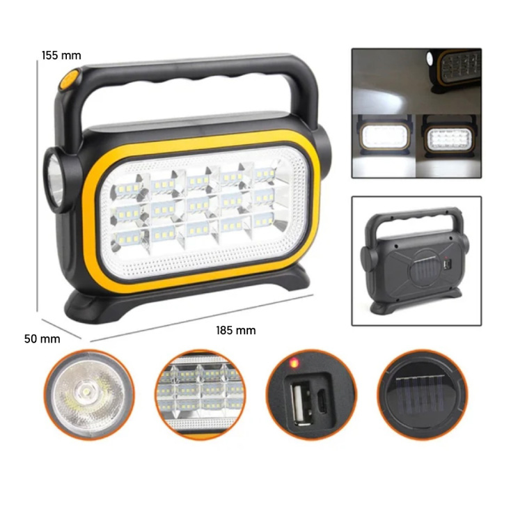 Punjiva LED baterijska lampa slika 2