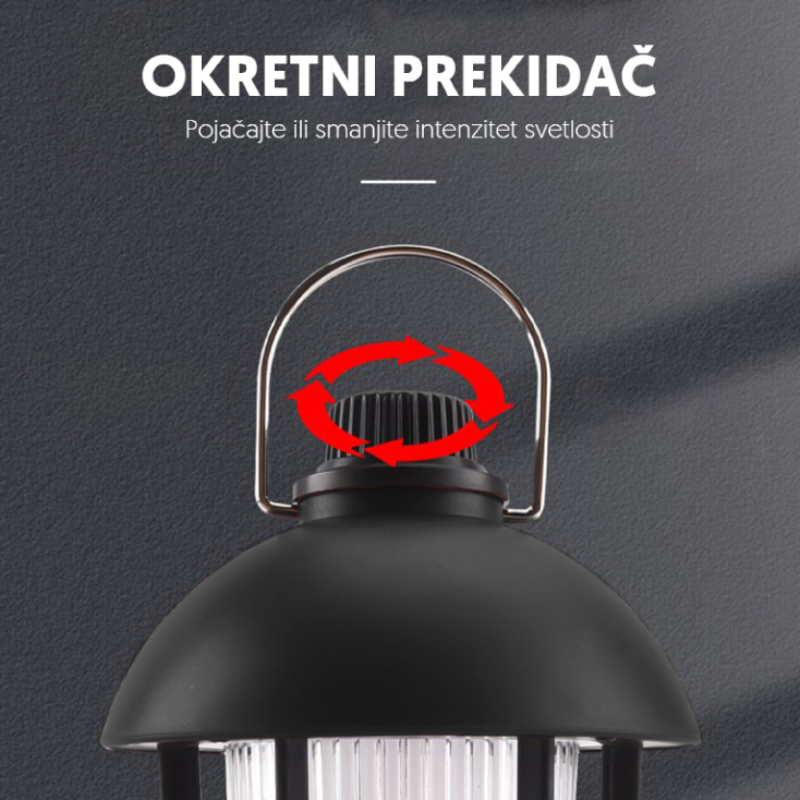 Prenosna LED punjiva lampa slika 3