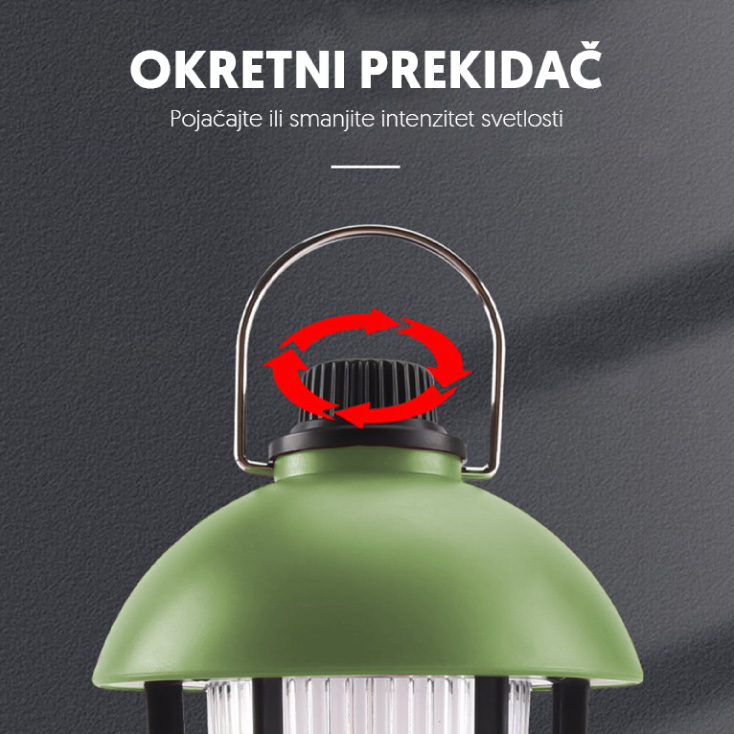 Prenosna LED punjiva lampa slika 3