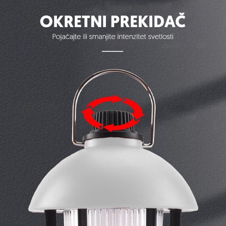 Prenosna LED punjiva lampa slika 3