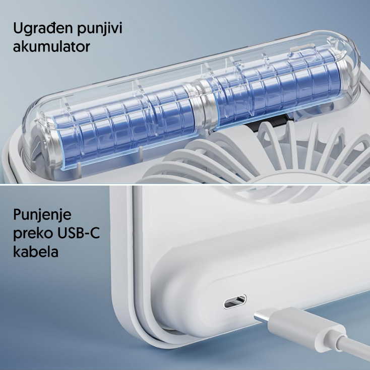 Stoni USB mini ventilator sa displejem slika 4