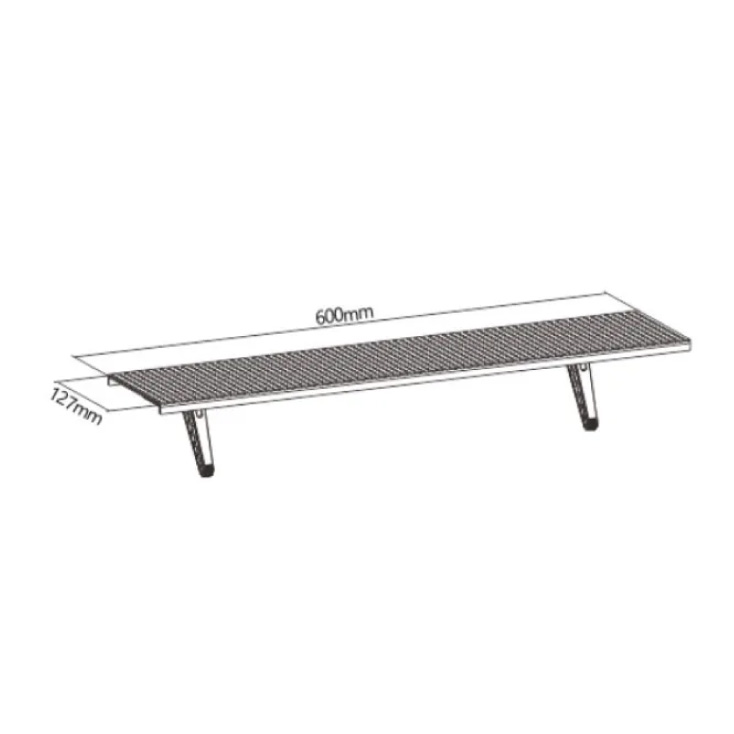 Polica-držač na TV-u 600x127x39 mm slika 3