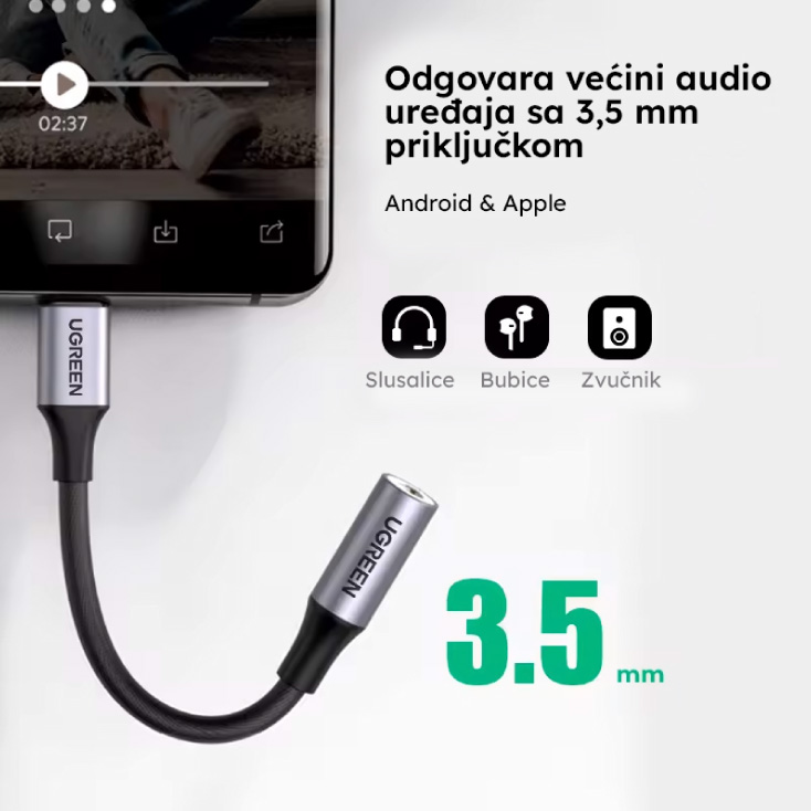 USB-C na 3.5mm adapter slika 3