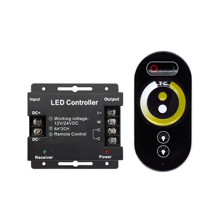 Kontroler za CCT LED trake, touch daljinski 144W slika 1