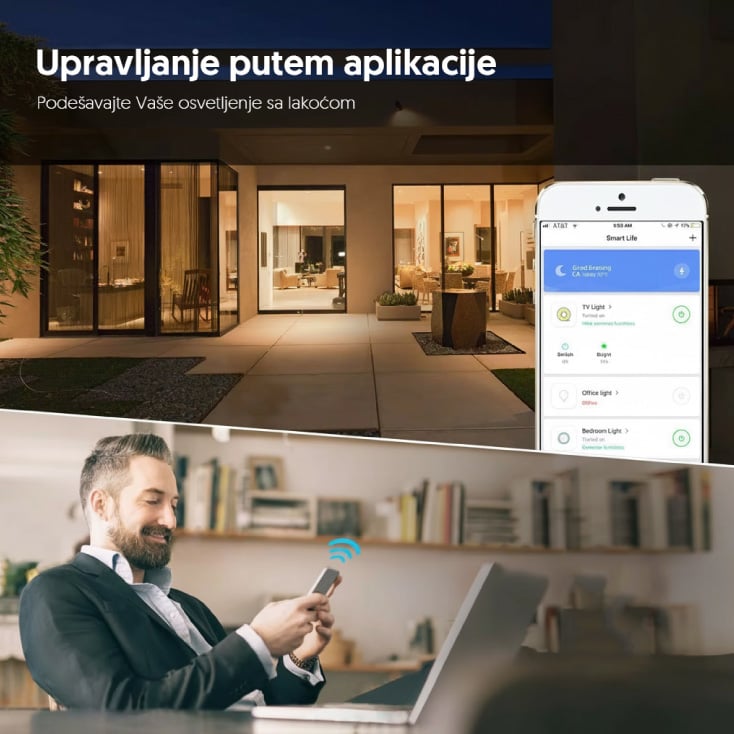 Wi-Fi smart LED kontroler RGBW 216W slika 3