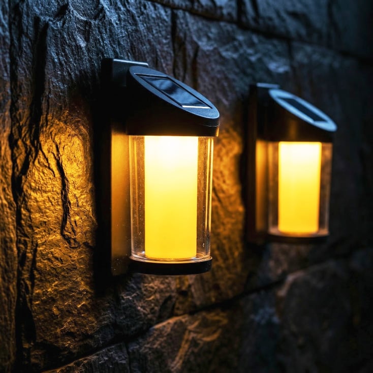 Nazidna solarna lampa 101x84x208 mm slika 1