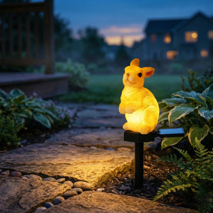 Solarna baštenska lampa "zec" slika 2